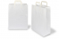 Papieren draagtassen platte handgreep - wit, 320 x 140 x 420 mm | PIT Packaging.nl | Enveloppenland