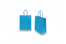 Papieren draagtassen gedraaide handgreep - blauw, 180 x 80 x 220 mm, 90 gr | PIT Packaging.nl | Enveloppenland