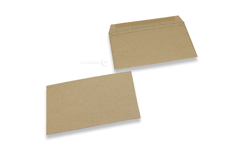 Gerecyclede enveloppen zakelijk, 114 x 162 mm, C 6, gegomd, 70 grs.