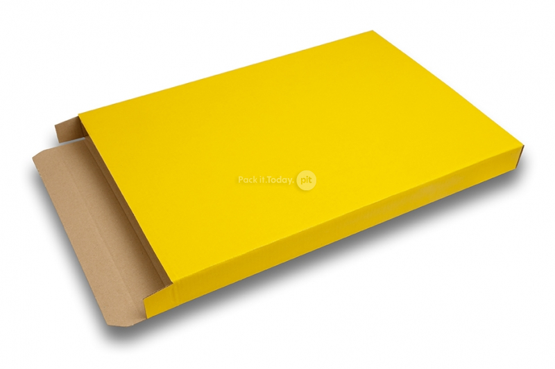 Brievenbusdozen mat gekleurd - Geel