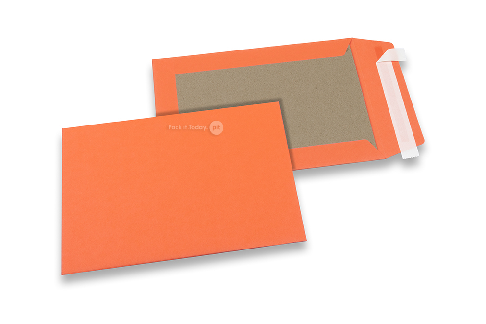 Bordrug enveloppen gekleurd - Oranje, 162 x 229 mm