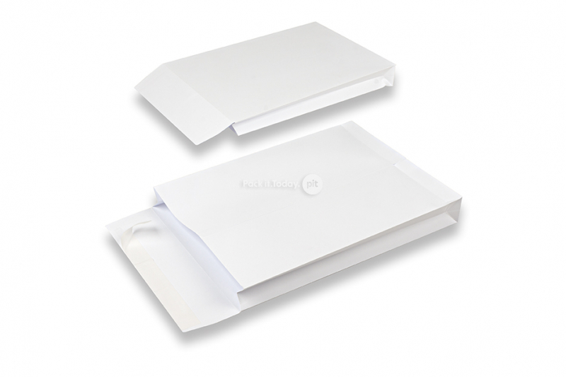 Monsterzak enveloppen blokbodem - 229 x 324 x 40 mm, wit