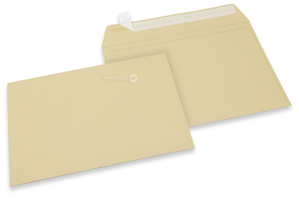 162 x 229 mm - Camel gekleurde papieren enveloppen 