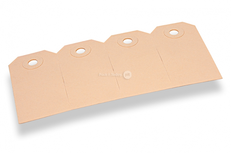 Kartonnen labels - Bruin 35 x 70 mm
