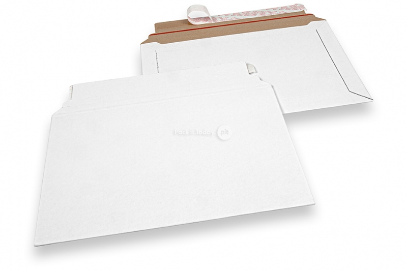 Golfkartonnen enveloppen wit - 245 x 345 mm