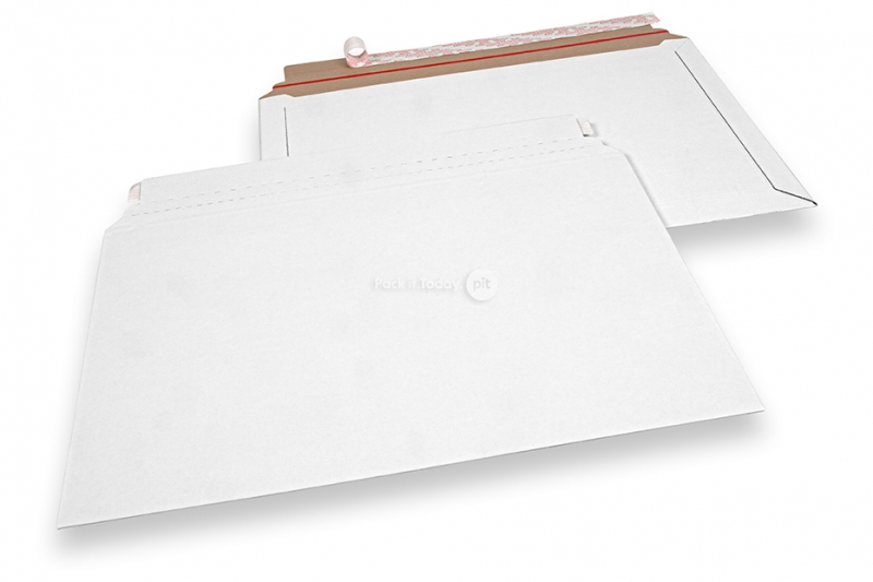 Golfkartonnen enveloppen wit - 320 x 485 mm