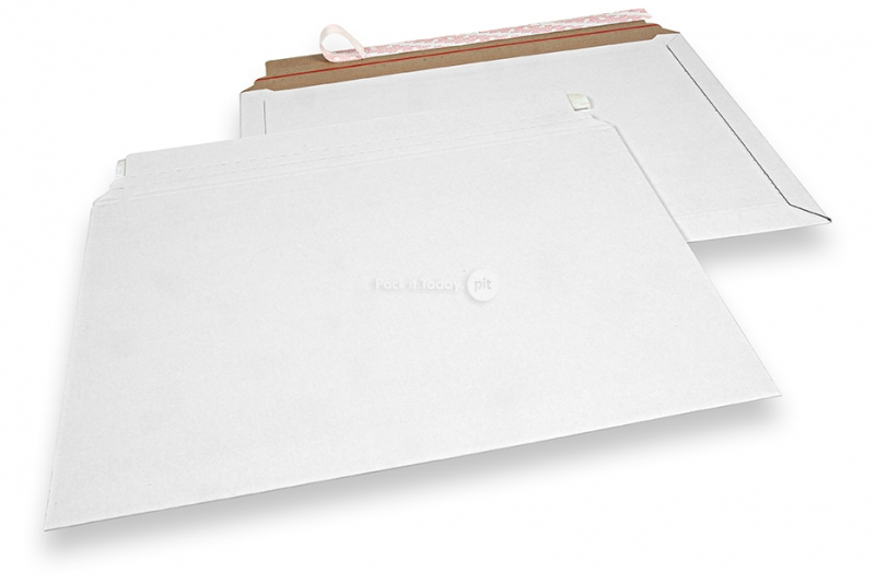 Golfkartonnen enveloppen wit - 375 x 520 mm