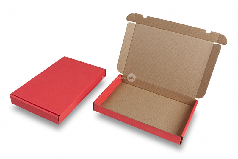 Brievenbusdozen met bovenklep - rood
