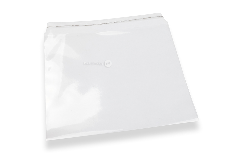 Kunststof enveloppen transparant 220 x 220 mm