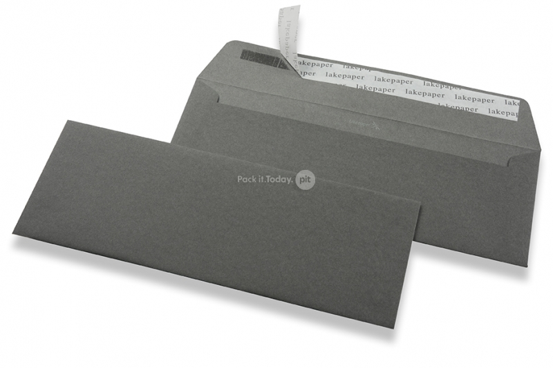 Gmund Lakepaper The Kiss enveloppen - Antraciet: Neck