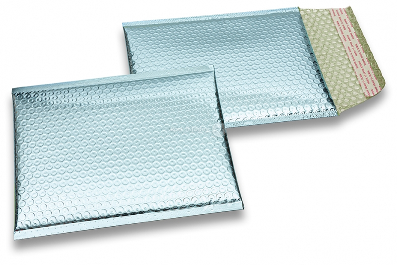 Luchtkussen enveloppen ECO metallic - ijsblauw 180 x 250 mm