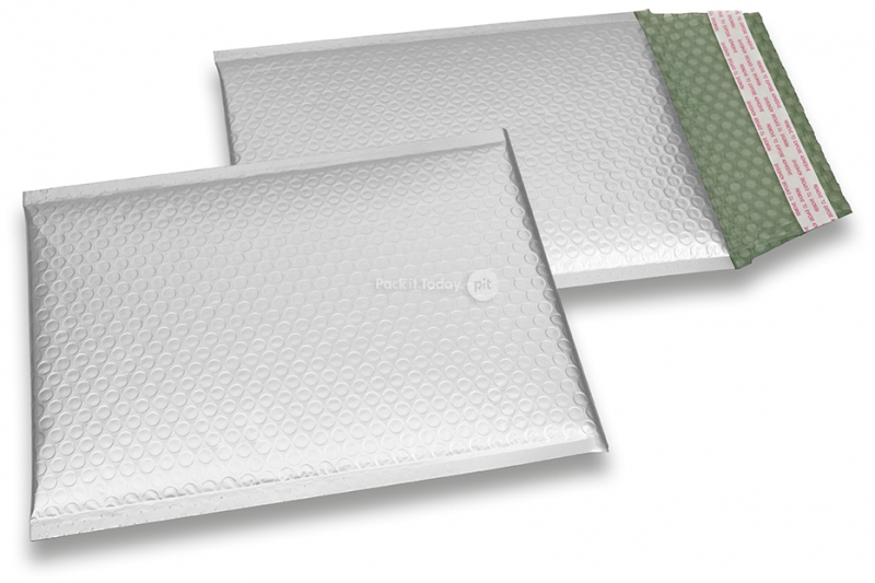 Luchtkussen enveloppen ECO mat metallic - zilver 180 x 250 mm