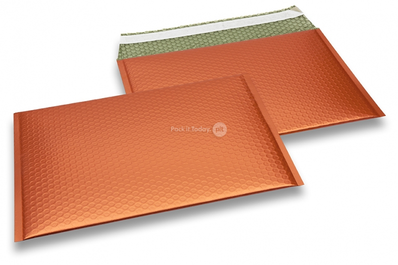 Luchtkussen enveloppen ECO mat metallic - oranje 235 x 325 mm