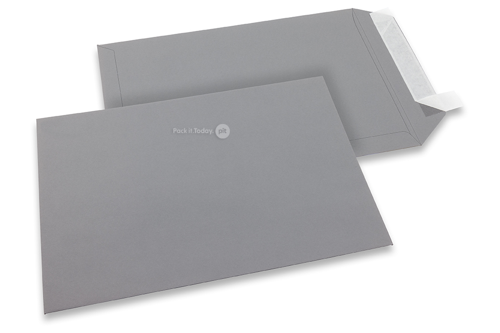 229 x 324 mm - Grijs gekleurde papieren enveloppen