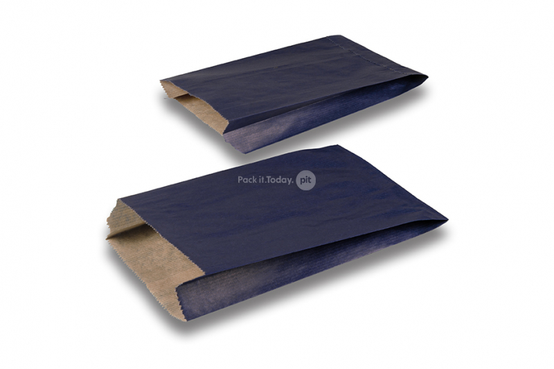 Cadeauzakjes gekleurd papier - donkerblauw, 150 x 210 x 40 mm