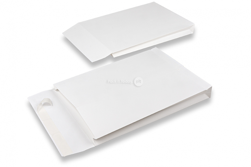 Monsterzak enveloppen blokbodem - 262 x 371 x 40 mm, wit