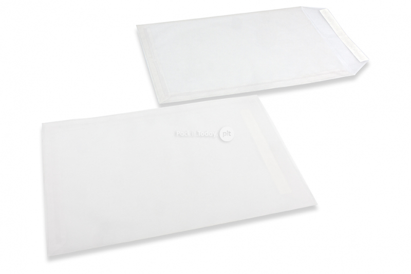 Witte transparante enveloppen - 229 x 324 mm