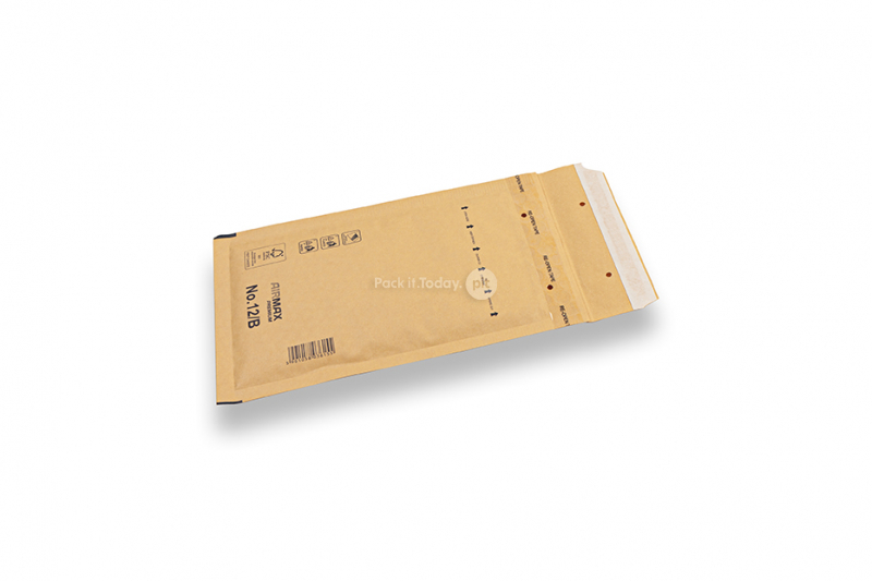 Bruine luchtkussen enveloppen (80 grs.) - 120 x 215 mm (B12)