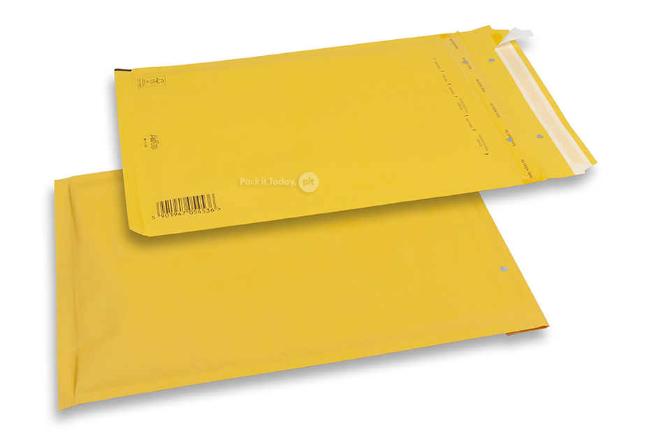 Luchtkussen enveloppen gekleurd - Geel, 80 gr 230 x 324 mm
