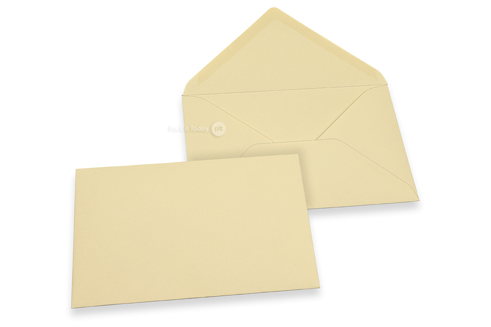Wenskaart enveloppen gekleurd - camel, 114 x 162 mm