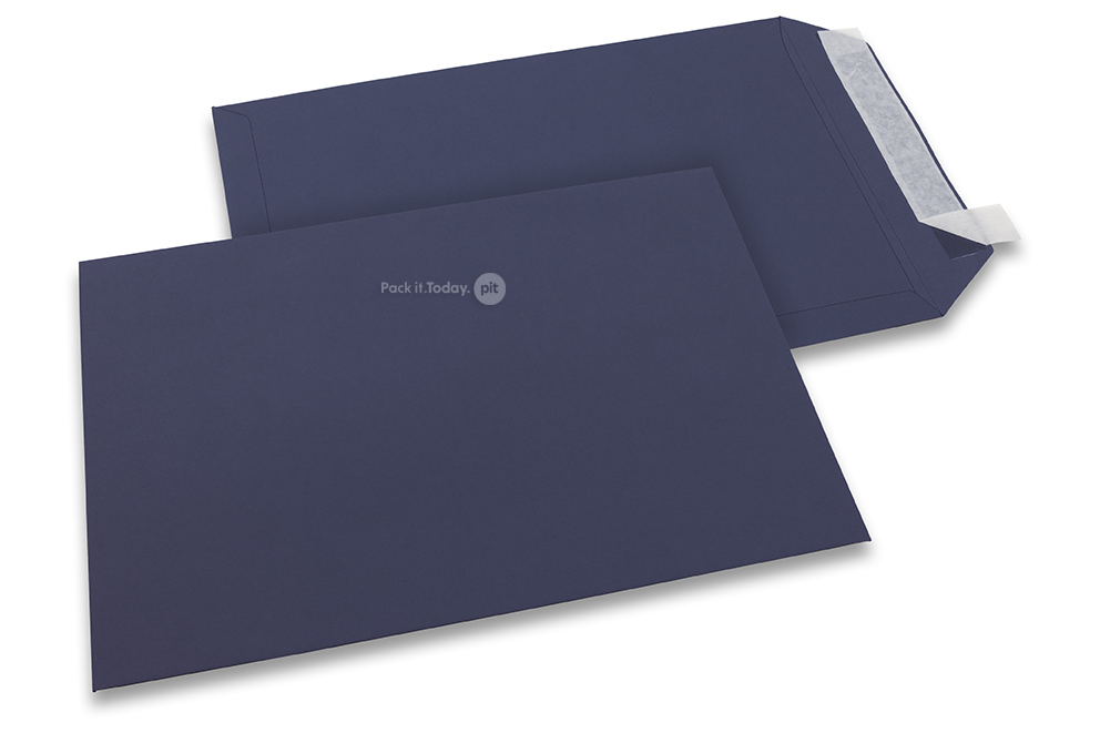 229 x 324 mm - Donkerblauw gekleurde papieren enveloppen