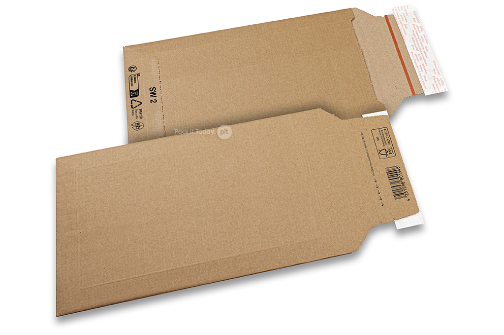 Golfkartonnen enveloppen - 190 x 310 mm, SW2