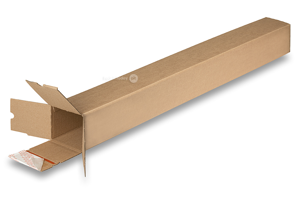 Verzendkokers vierkant met plakstrip - 1005 x 105 x 105 mm