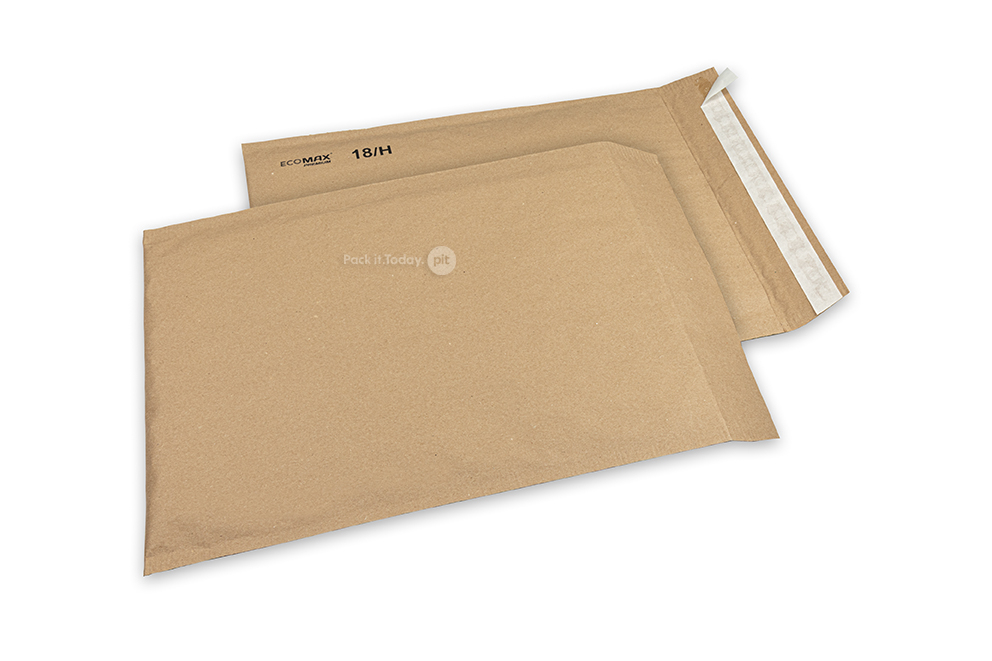 Papieren luchtkussen enveloppen Ecomax - 270 x 360 mm, 18/H, bruin