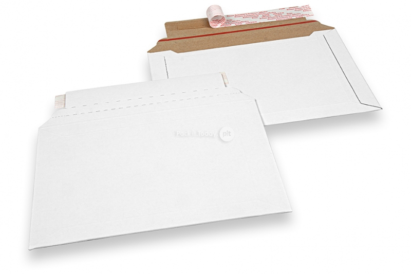 Golfkartonnen enveloppen wit - 190 x 275 mm