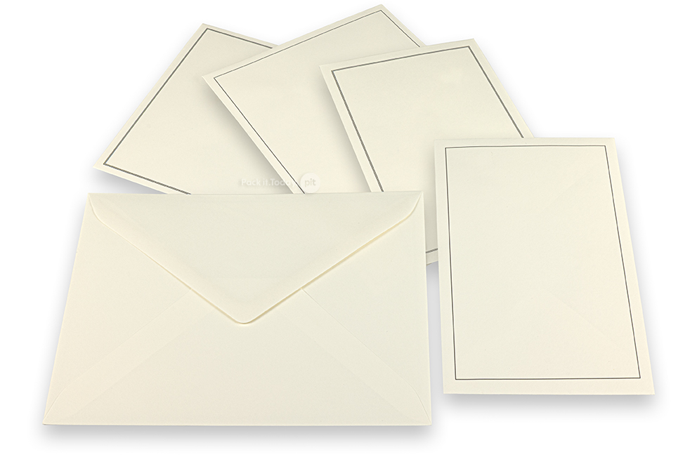 Rouwkaart enveloppen - Crème compilatie